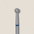 Diamond nail drill bit, ball, blue, head diameter 4 mm
