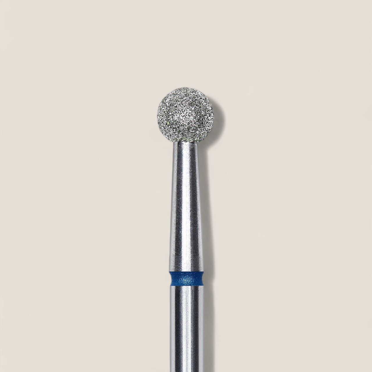 Diamond nail drill bit, ball, blue, head diameter 4 mm