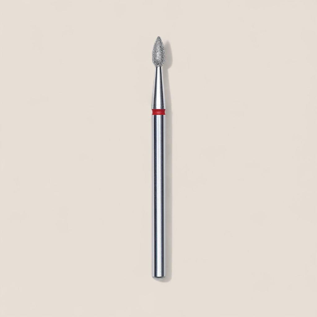 Diamond nail drill bit drop red EXPERT head diameter 2,3 mm / working part 5 mm