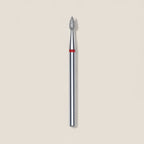 Diamond nail drill bit drop red EXPERT head diameter 2,3 mm / working part 5 mm