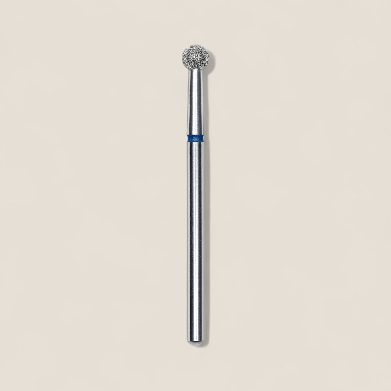 Diamond nail drill bit, ball, blue, head diameter 4 mm