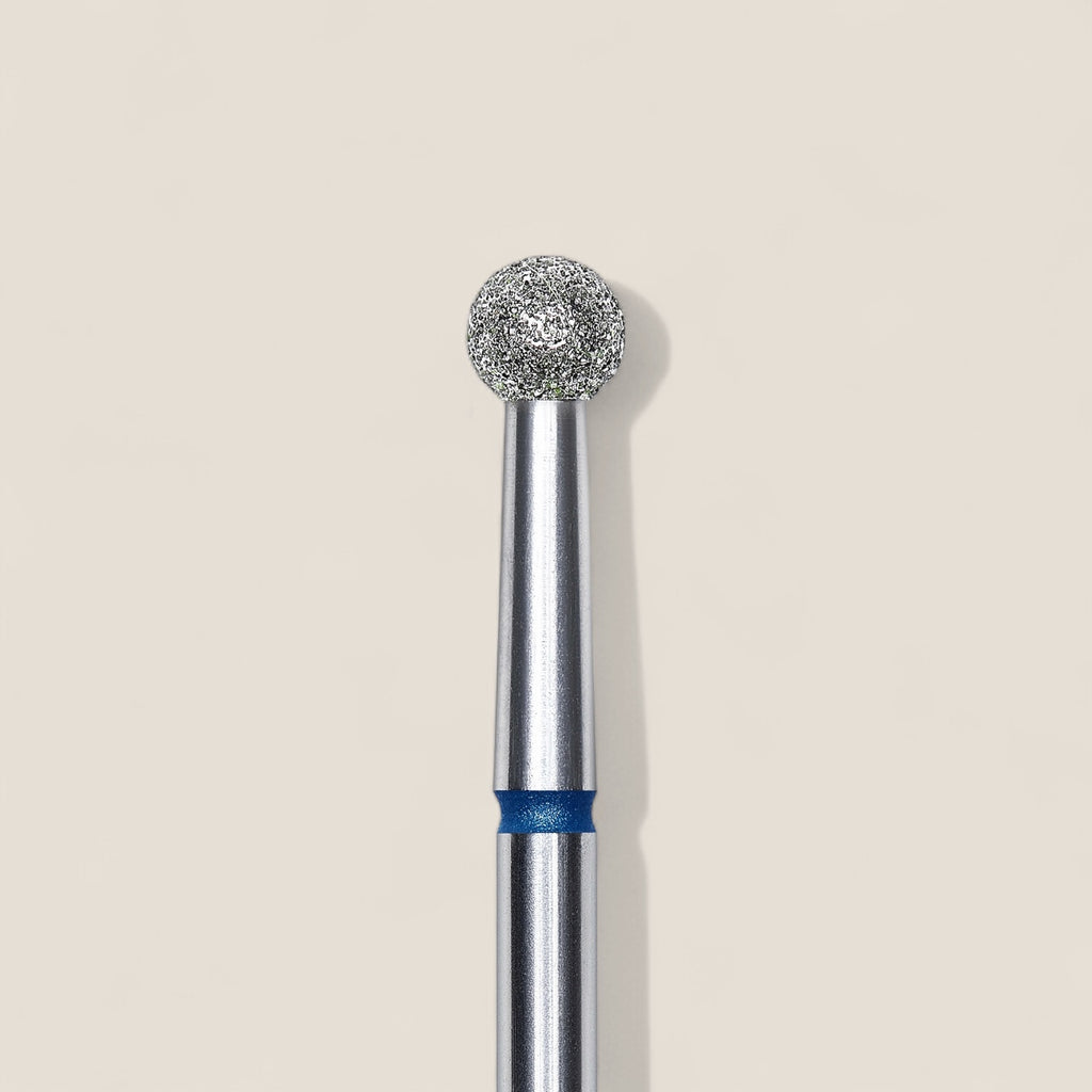 Diamond nail drill bit ball blue head diameter 3,5 mm