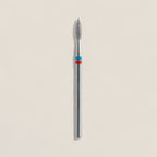 Diamond nail drill bit DUO flame red-blue EXPERT head diameter 2,1 mm / working part 8 mm