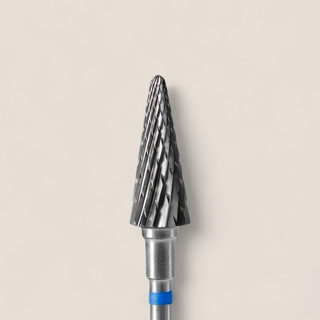 Carbide nail drill bit cone blue EXPERT head diameter 6 mm / working part 14 mm