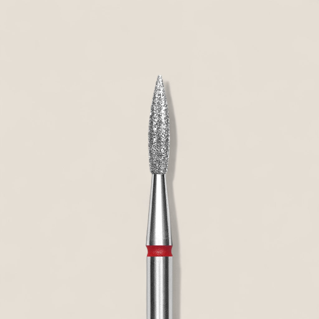 Diamond nail drill bit, flame, head diameter 2.3 mm/ working part 8 mm