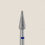 Diamond nail drill bit pointed pear blue EXPERT head diameter 4 mm / working part 12 mm