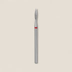 Diamond nail drill bit, flame, head diameter 2.3 mm/ working part 8 mm