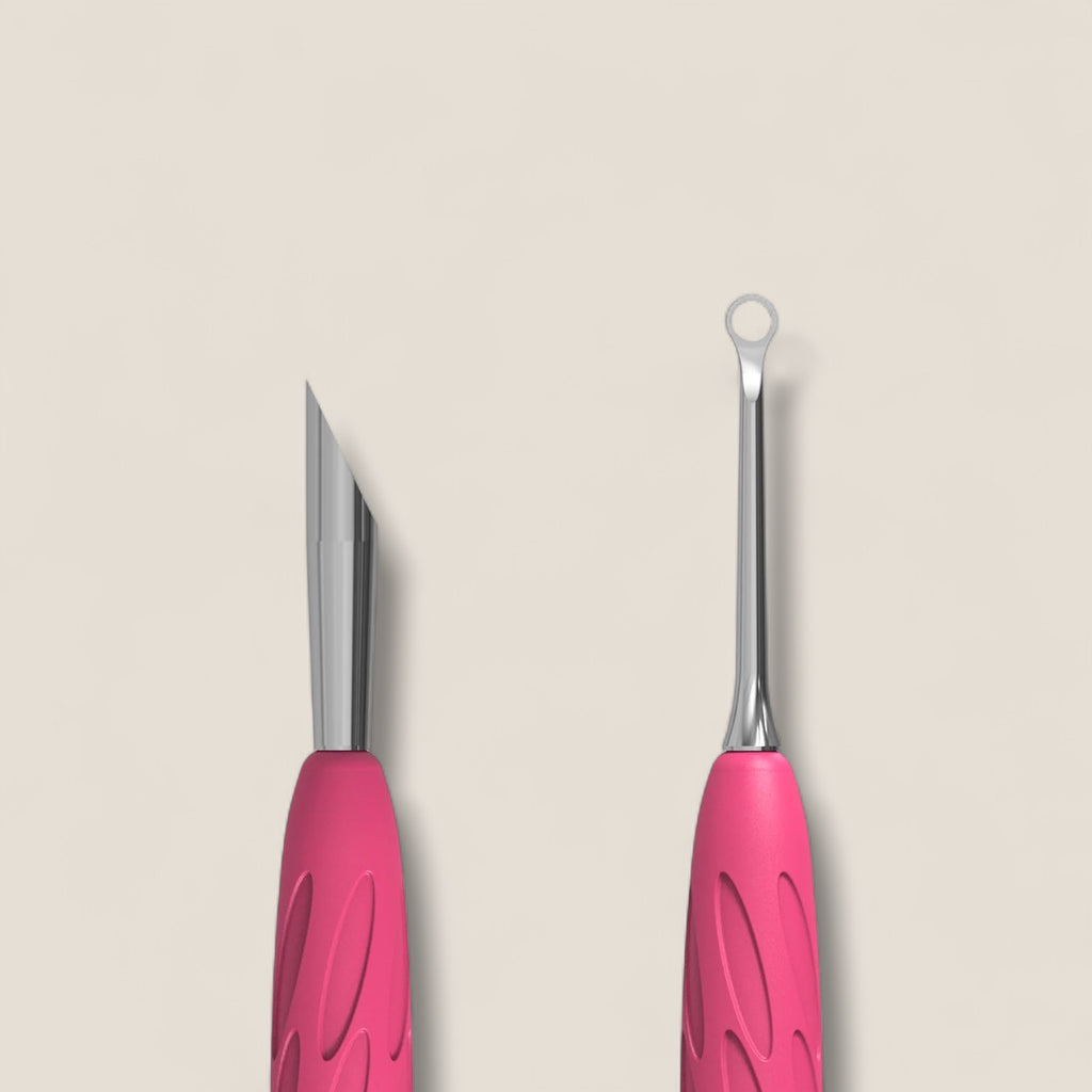 Manicure pusher Gummy with silicone handle UNIQ 11 TYPE 2