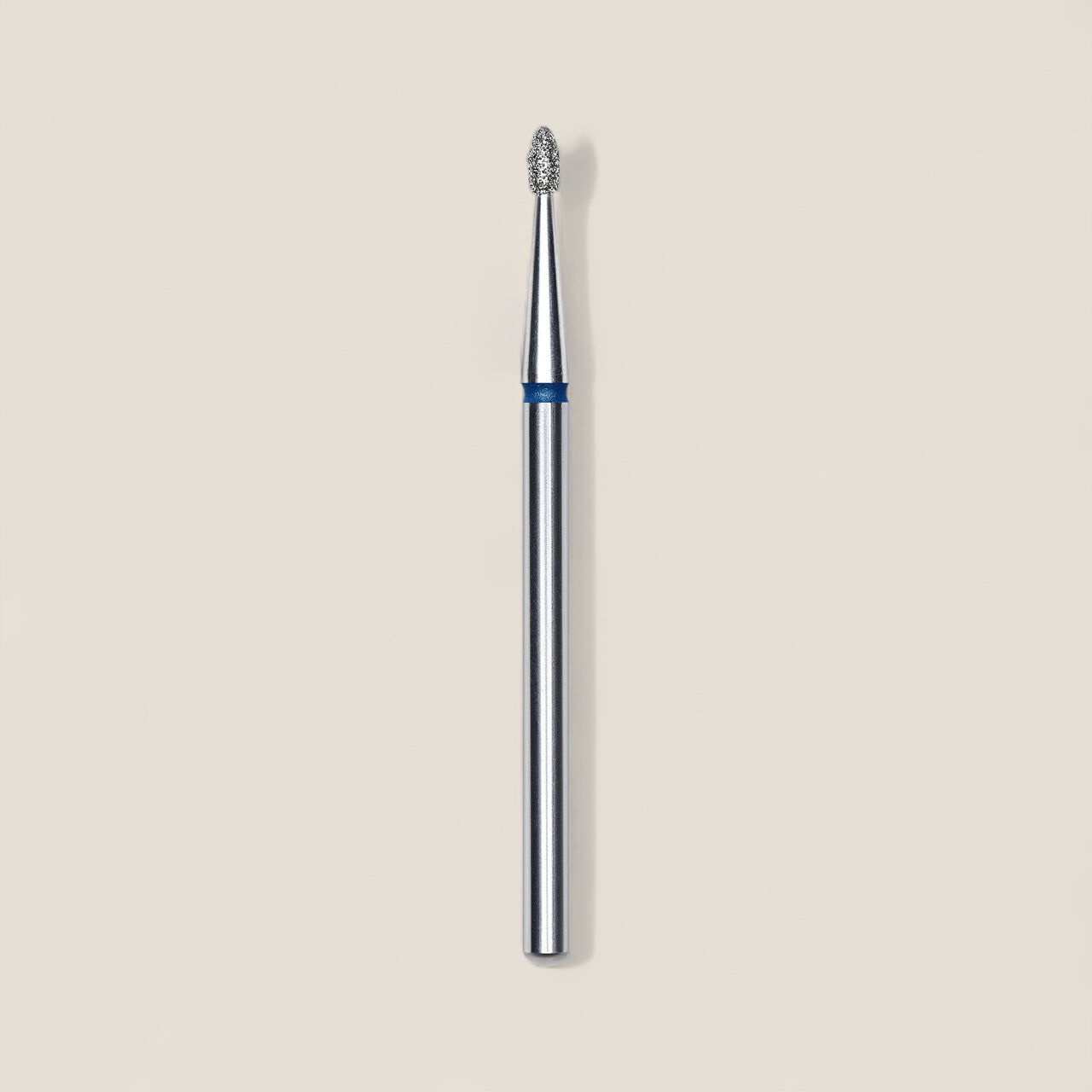 Diamond nail drill bit, rounded bud, blue, head diameter 1.6 mm/ working part 3.4 mm