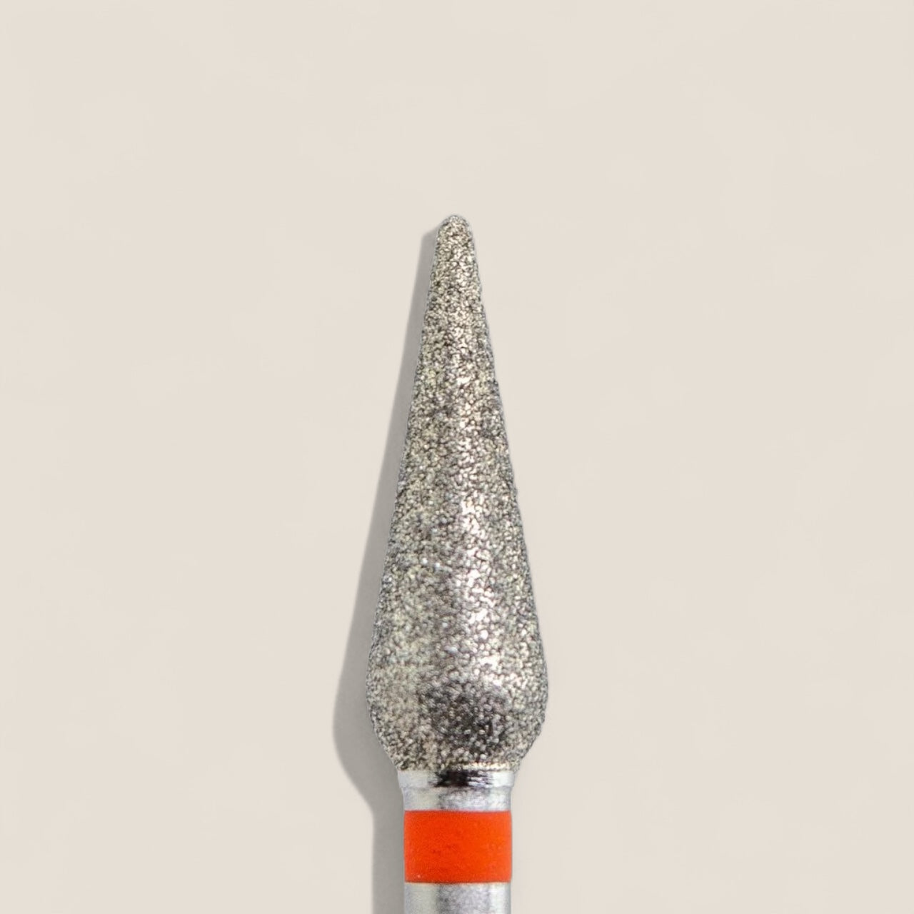 Diamond flame nail drill bit red