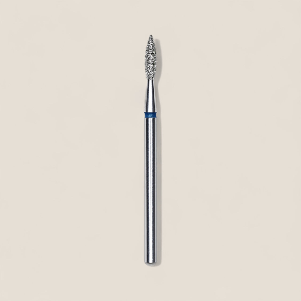 Diamond nail drill bit pointed flame blue EXPERT head diameter 2,1 mm / working part 8 mm