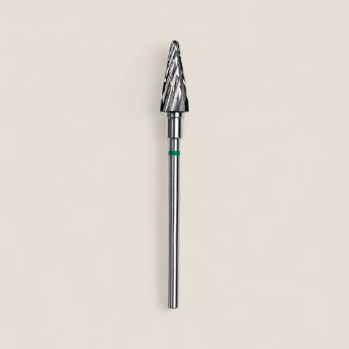 Carbide nail drill bit cone green EXPERT head diameter 6 mm / working part 14 mm