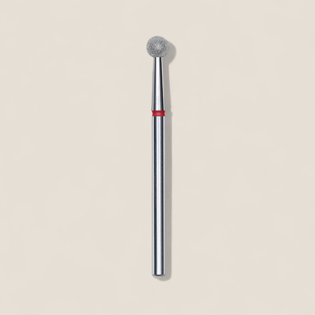 Diamond nail drill bit ball red EXPERT head diameter 4 mm