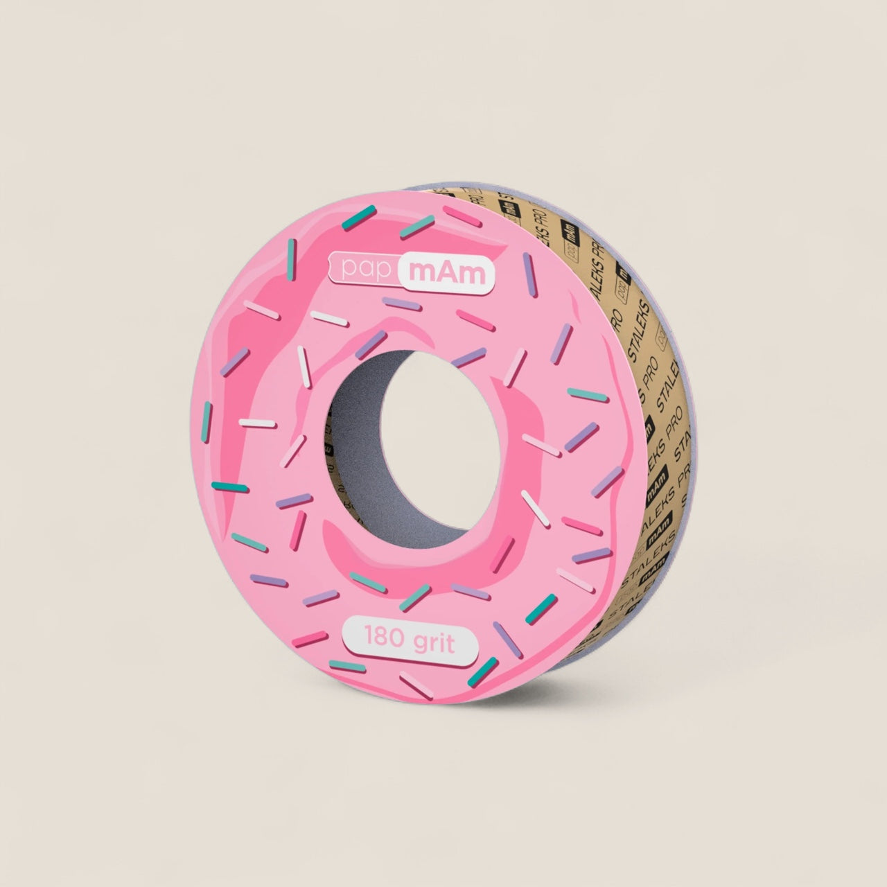 Disposable white abrasive tape papmAm EXPERT for the plastic case