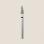 Diamond nail drill bit pointed pear blue EXPERT head diameter 4 mm / working part 12 mm